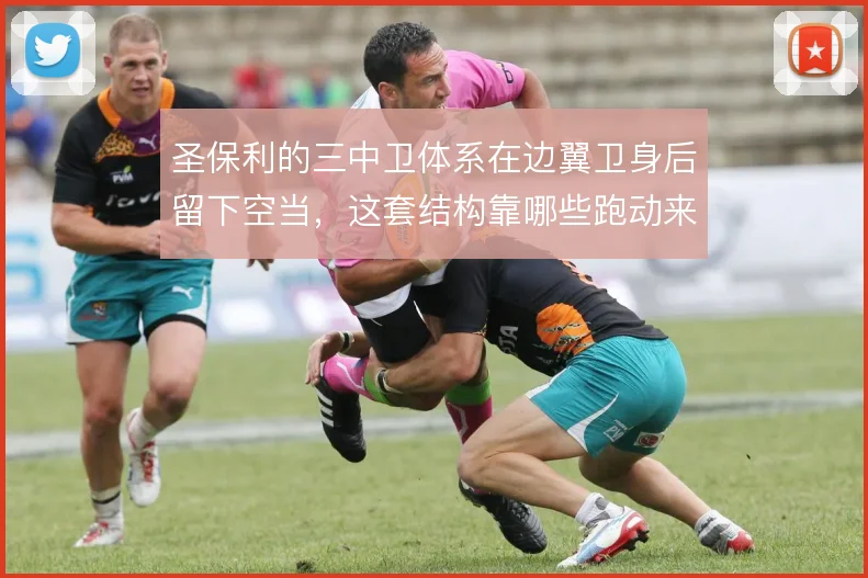 圣保利的三中卫体系在边翼卫身后留下空当，这套结构靠哪些跑动来补位